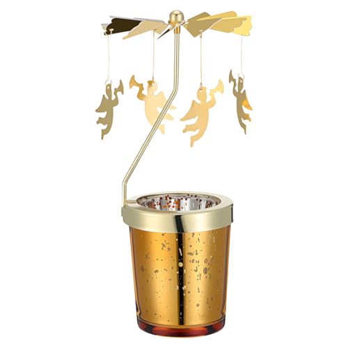 Weihnachten Gold Kerzenhalter Glas Teelichthalter: Metall Teelicht...