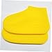 BRIGHTFUFU Yellow Silicone Shoe Covers Thick Skid Overshoes for Outdoor Activities and Flexible Rain Boot Protectors for Men and Women