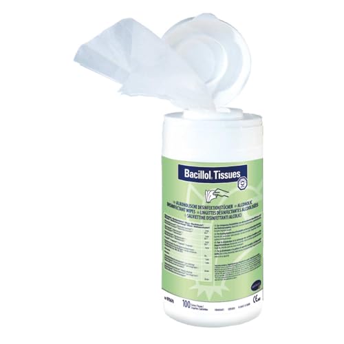 Toallitas Desinfectantes De Bacillol Tejidos Bote con 100 Toallas