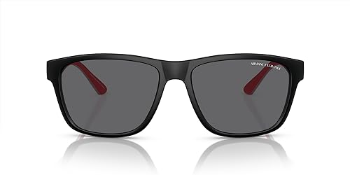 Image of Armani Exchange mens Ax4135s Rectangular Sunglasses