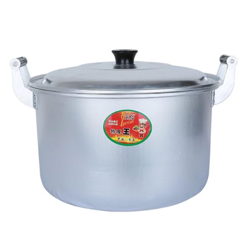 Blissbuilt Olla de Aluminio,Marmita Grande,Olla de Cocina para y Guisos para Cocción de Alimentos Casa Capacidad de Accesorio Esencial para Cocina,para Todo Tipo de cocinas,incluida inducción