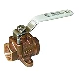 GROCO 1/2' NPT Bronze Inline Fuel Valve