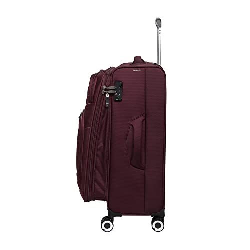 Intrepid 27 Softside Checked Spinner: Dark Red