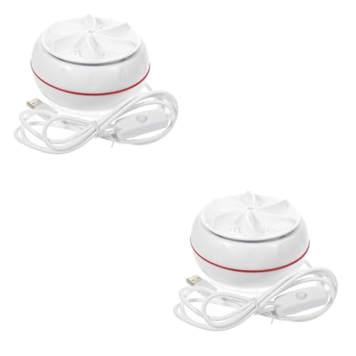 Imagen de SHINEOFI 2 Mini Lavadoras Portátiles De Abs Blanco Para Limpieza Profunda Pequeñas Y Portátiles