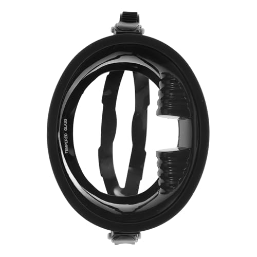 Masque plongée anti-buée silicone grand champ de vision adulte noir