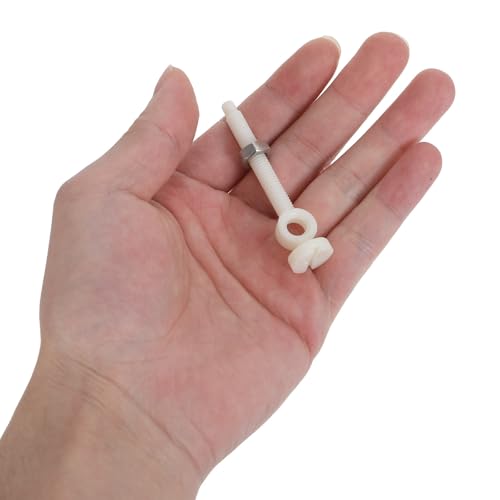NUOBESTY Kit de Réparation et Tige de Traction pour Lavabo Salle de Bain Blanc Plastique Lot de 2 Accessoires pour Évacuation Robuste – vue 4