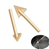 Cluoling 三角形の溶接頭 はんだごてのヒント ハンダゴテパーツ 替こて先 2個セット はんだごての先端 こて先 三角形のヘッド プラスチック溶接 プラスチック補修用 三角加熱ヘッド 真鍮こて先 真鍮製