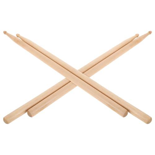 4 baquetas para batería 5B en madera de arce beige miniatura 1