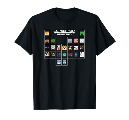 Minecraft Periodic Table Character Group T-Shirt
