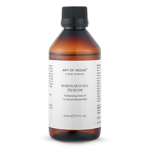 Maha Narayana Thailam 200ML - Huile Ayurvédique pour Massage du C...
