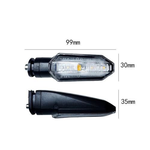 Clignotants LED moto fluide pour feux de circulation diurnes 12V