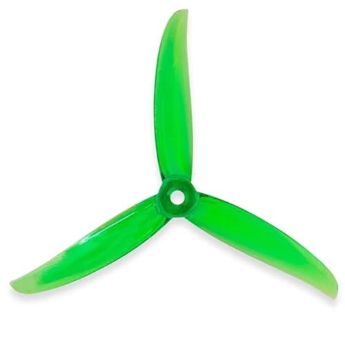 Hélices 5136 FPV 5 pouces à 3 pales en vert pour drone quadcopter de course