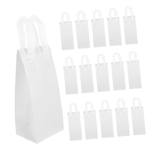 STOBAZA 50pcs Insulated Coffee Carrier Bags with Handles Portable Thermal Tote for Drinks for Restaurants and Cafes Capacity Takeout Packaging
