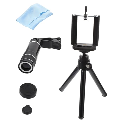 SOLUSTRE 倍望遠レンズ スマホ用外付けカメラレンズ 撮影対応 三脚 アイカップ付き ランダムカラー ランダムカラー