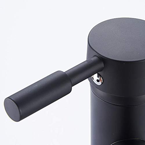 Mitigeur de lavabo noir à commande unique eau chaude et froide jet sans éclaboussure - 4