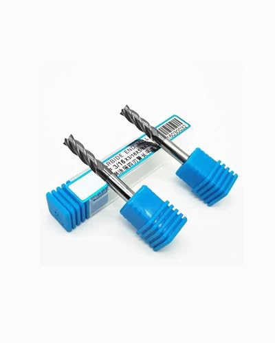 Image of (5PCS, 3 /16 inch) Hard Alloy Square End Milling Cutter - Used for milling Steel, Forged Steel, Alloy 4-Slot milling Cutters, Suitable for DIYers and Professionals as a milling Cutter Head kit