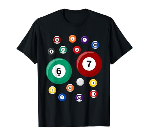 Funny 67 Meme Pool Ball Billiard T-Shirt