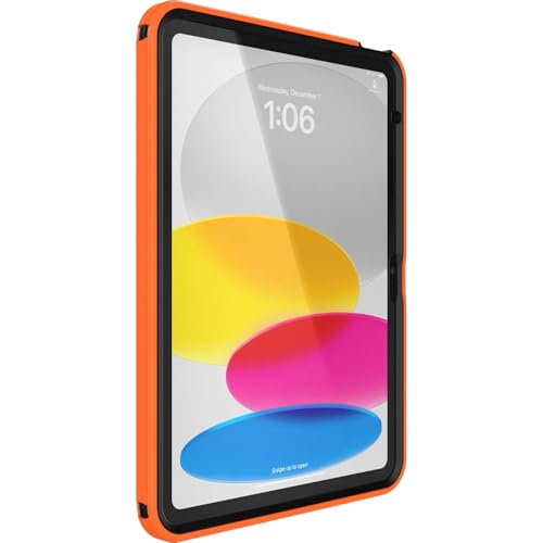 Image of OtterBox iPad (A16) & iPad 10th Gen (Only) - Defender Series Case - High Visibility (Orange) - Kickstand - Rugged & Durable - Multi-Layer Protection
