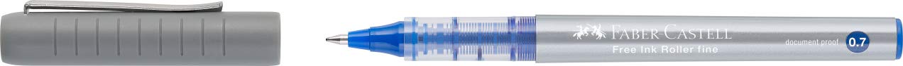 Faber-Castell 348151 - Free Ink Roller 0,7 Blu Confezione da 12.