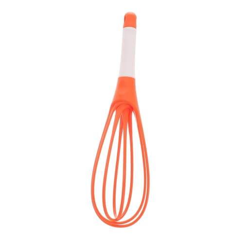BESTonZON 10 Batidor De Alambre De Cocina Espumador De Leche Batidor De Globo De Silicona Suministros Para Hornear Batidor De Mano Batidor De Mezcla Pastel Rotar Bola De Silicona
