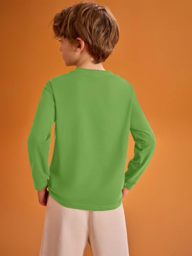 Image of Haloumoning Kids Boys Long Sleeve Crewneck T-Shirts Tee Tops 5-14 Years