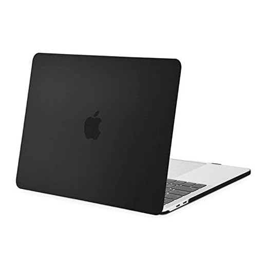 MOSISO MacBook Pro 13 Tums Fodral 2019 2018 2017 2016 Release A2159 A1989 A1706 A1708, Plasthölje av Plast Kompatibel med MacBook Pro 13 med/utan Pekfält och Pek-ID, Svart