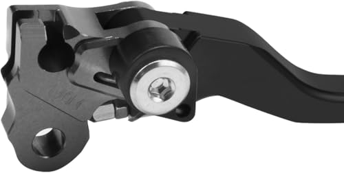 JFG RACING Dirt Bike Foldable Clutch Brake Levers,Clutch Lever Breakaway Levers for CRF450R CRF250R 2004-2006/CR250R CR125R 2004-2007/CRF250X 2004-017/CRF450X 2005-2017 Black