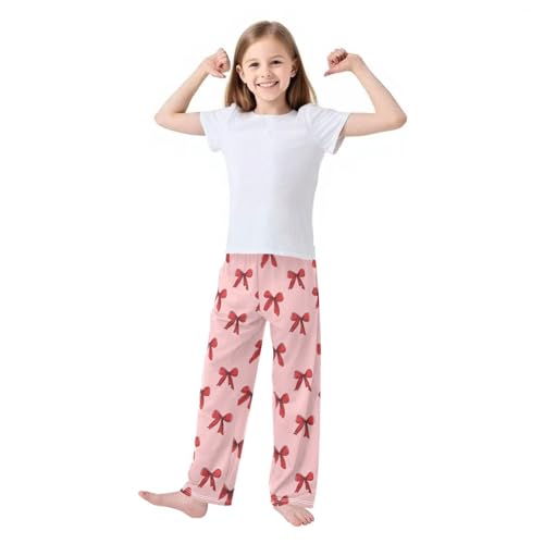 Pajama Bottoms, Cute Coquette Bow Pajamas Pant Sleep Long Pants Lounge Wear Sleepwear Soft Pjs2