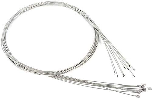 Câble de Dérailleur Universel en Acier Galvanisé - 10 Pcs de 2m pour Vélo