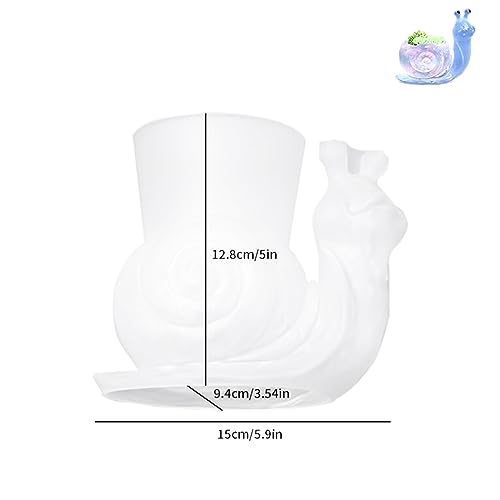 WYAHYQ Silicone Moulds for Resin Casting uv Epoxy Resin Moulds Snail Animal Flowerpot Garden Ornaments Moulds - Image 2