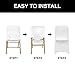 AlGaiety Spandex Chair Cover,12PCS,Living Room Folding Chair Covers,Removable Chair Covers Washable Protector Stretch Chair Cover for Party, Banquet,Wedding Event,Hotel(White)