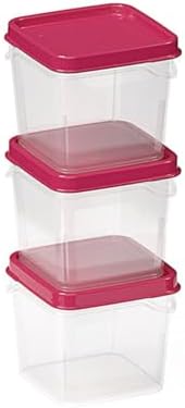 KIT POTES MODULARES COM 3 PECAS - ROSA 250ML