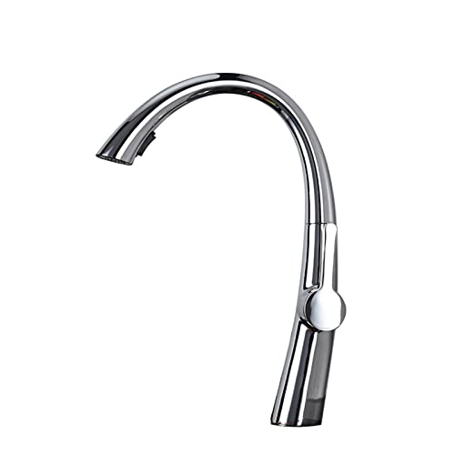 Robinet de cuisine avec pulvérisateur extractible pour nettoyer les grands plats