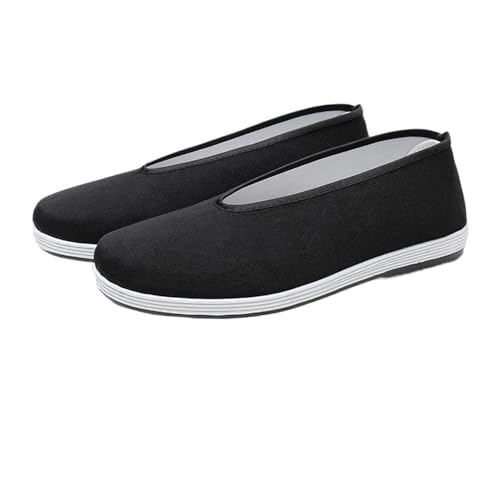 Beijing Men's Casual Comfortable Fabric Shoes Non-Slip Wear-Resistant Work Shoes Black Dirt-Resistant Rubber Outsole Men's Footw