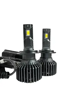 Auto Beast LED Headlight Bulb 18000 Lumens, Super Brightness Cool White, No Adapter Required, High Low Beam Halogen Replacement, Plug and Play, Pack of 2
