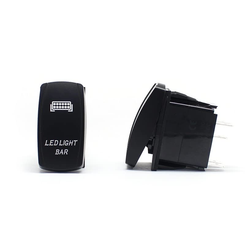 12V/24V Blue LED Rocker Switch – ON/OFF Carling Style For Car, Boat, Truck