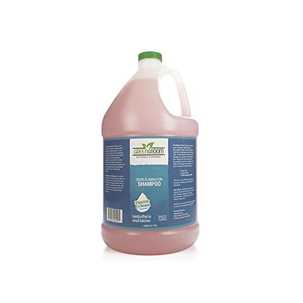 Green Groom Odor Eliminator Dog Shampoo, 1 Gallon – Crafted with Odortrol, All Natural Ingredients, Antioxidant Rich, Eliminates Smelly Pet Odors, Powerful Deodorizing Formula, Professional Grade Green Groom Odor Eliminator Dog Shampoo, 1 Gallon – Crafted with Odortrol, All Natural Ingredients, Antioxidant Rich, Eliminates Smelly Pet Odors, Powerful Deodorizing Formula, Professional Grade
