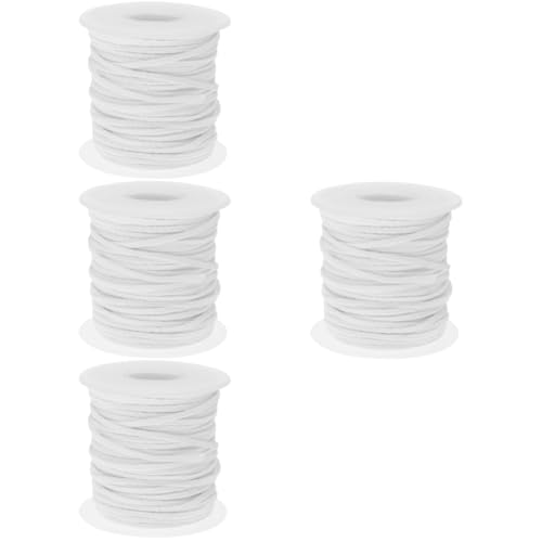 TEHAUX 4rolls mechas de algodón para fabricar velas