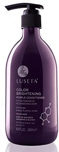Luseta Purple Conditioner for Colored Hair 16.9oz, Women Hair Conditioner for Grey Hair and Blonde Hair, Best Purple Conditioner for Dry and Damaged Hair Sulfate & Paraben Free