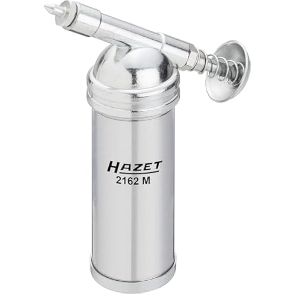 HAZET mini smarownica 2162M ze smarowniczką w wersji 50 i 90 stopni - dozowanie smaru luzem, ilość napełnienia 80g - do smarowania maszyn, łańcuchów rowerowych, kluczy udarowych i wielu in