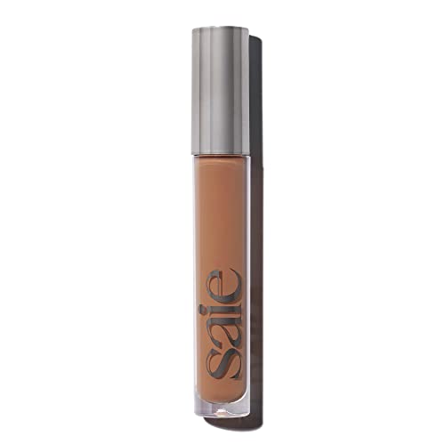 Saie Hydrabeam Under Eye Brightener - Sheer + Hydrating Concealer with Glycerin, Squalane + Cucumber Extract - Brightening Under Eye Concealer + Corrector for Even, Glowing Skin - Shade 7 (0.2 oz)