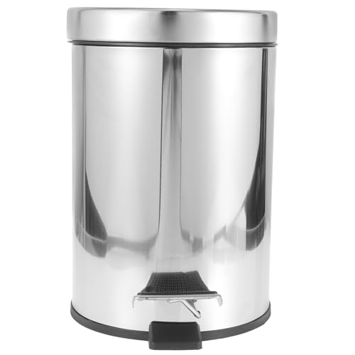 Poubelle à pédale 3l cuisine petite poubelle inox ouverture large