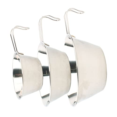 Balacoo Stainless Steel Bowl Set 3-pc Dinner Bowl for Outdoor BBQ Camping Hiking Lightweight Foldable Easy to Cle