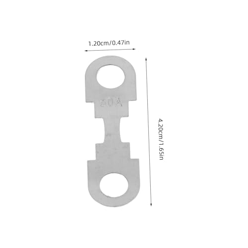 Automotive Flat Metal Fuse Strip 30A 40A 50A 30 Piece Silver miniatura 2