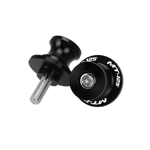 ByoBLu Motorrad 6 mm CNC Schwingenspulen Standschrauben Schieber kompatibel mit Yamaha MT125 MT 125 MT-125 2015 2016 2017 2018 2019 2020 2023 2022