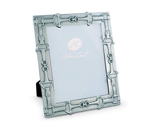 Arthur Court Designs Aluminum 8x10 Equestrian Horse Pattern Photo Frame