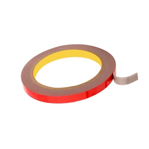 16.4ft Strong Double Sided Tape: 5mm Heavy Duty Double Sided Sticky Mounting Tape - For Vehicles, Number Plates, LED Strip Lights, Home, Office Decor - Heat Resistant Waterproof Foam Tapes