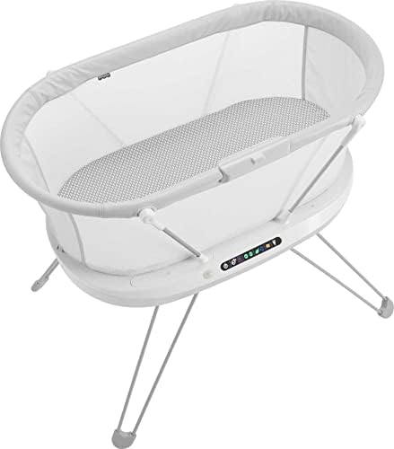 Fisher-Price Luminate Bassinet – Customizable Bedside Crib with Music, Lights, Vibrations, and Sound Detection for Newborns and Infants