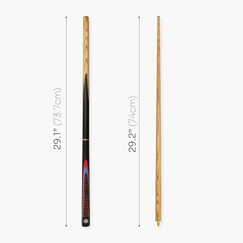 PRO147 Snakewood 3pc Snooker Pool Cue 57 Inch with Matching Ash Grain and 9.5mm Tip - Image 6