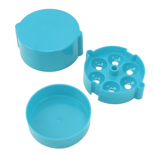 Yusat Cherry Pitter - Herramienta portátil para descorazonar cerezas hasta 6 cerezas a la vez, construcción ABS (azul)